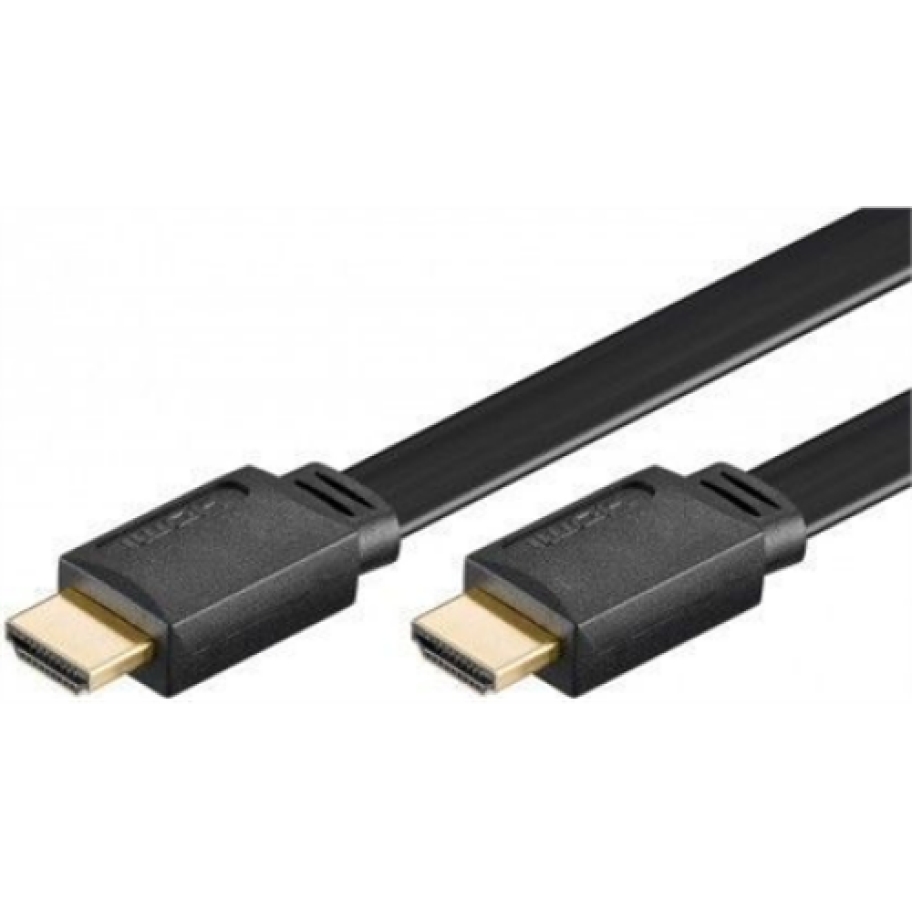 Goobay 31927 High Speed HDMI™ FLAT-cable with Ethernet, gold plated, 2m Goobay
