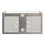 CATA , Hood , ARMONIA 45 X , Canopy , Energy efficiency class C , Width 44.8 cm , 645 m³/h , Mechanical , LED , Stainless steel