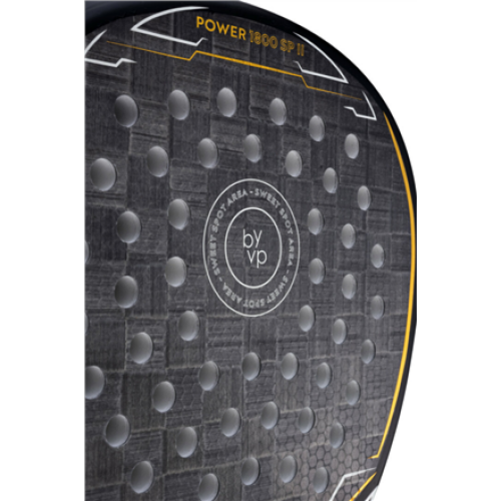 BYVP , Padel Racket POWER 1800 II , Black/White/Gold