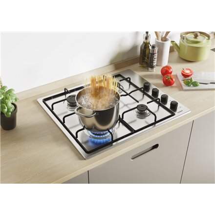 Candy Hob , Idea CHW6LBX/4U2 , Gas , Number of burners/cooking zones 4 , Knob , Stainless Steel