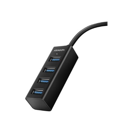 AXAGON Miniature metal four-port USB 3.2 Gen 1 hub , HUE-M1A