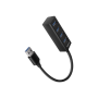 AXAGON Miniature metal four-port USB 3.2 Gen 1 hub , HUE-M1A