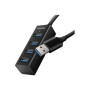 AXAGON Miniature metal four-port USB 3.2 Gen 1 hub , HUE-M1A