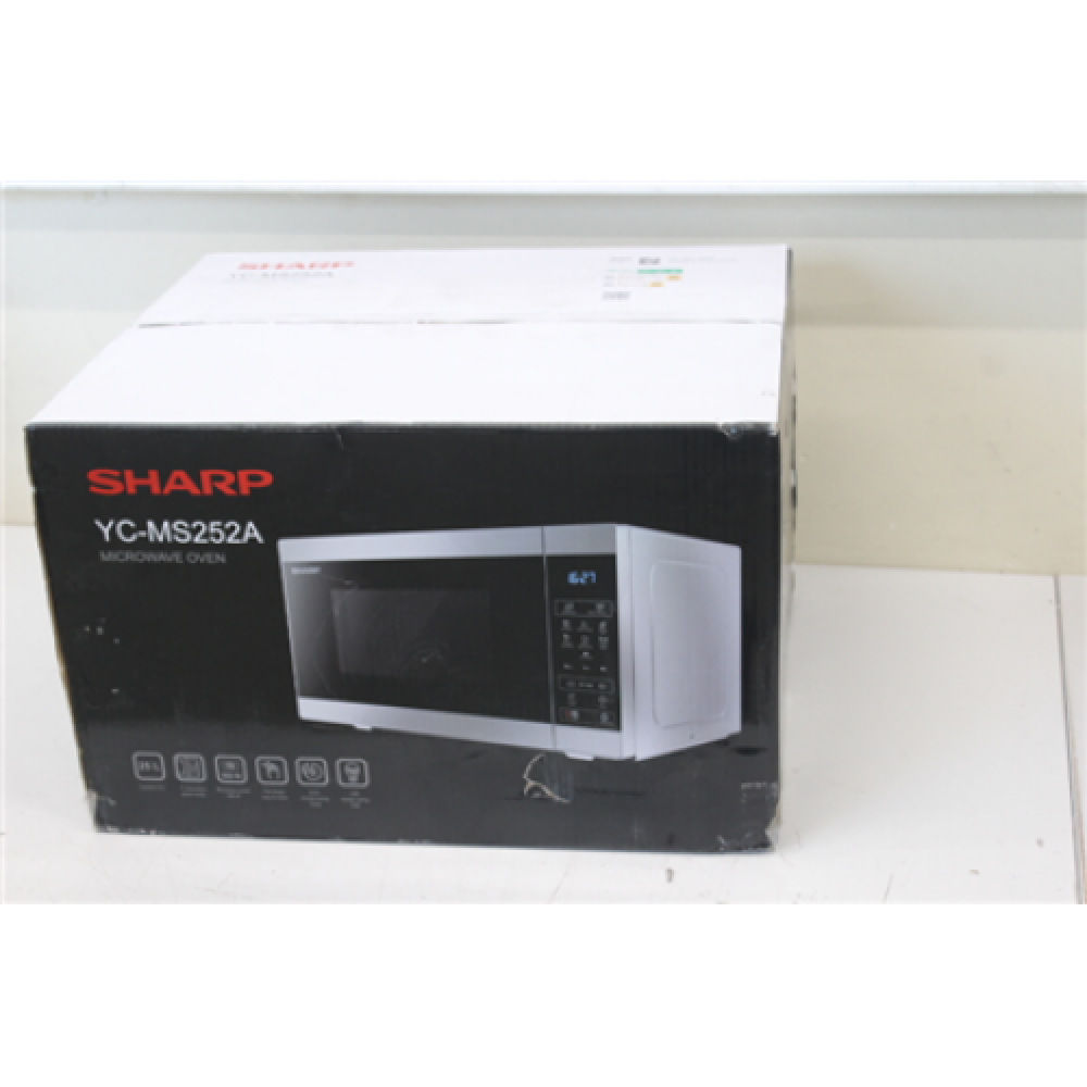 SALE OUT. Sharp YC-MS252AE-S Microwave Oven, 25 L capacity, Silver DAMAGED PACKAGING , DAMAGED PACKAGING