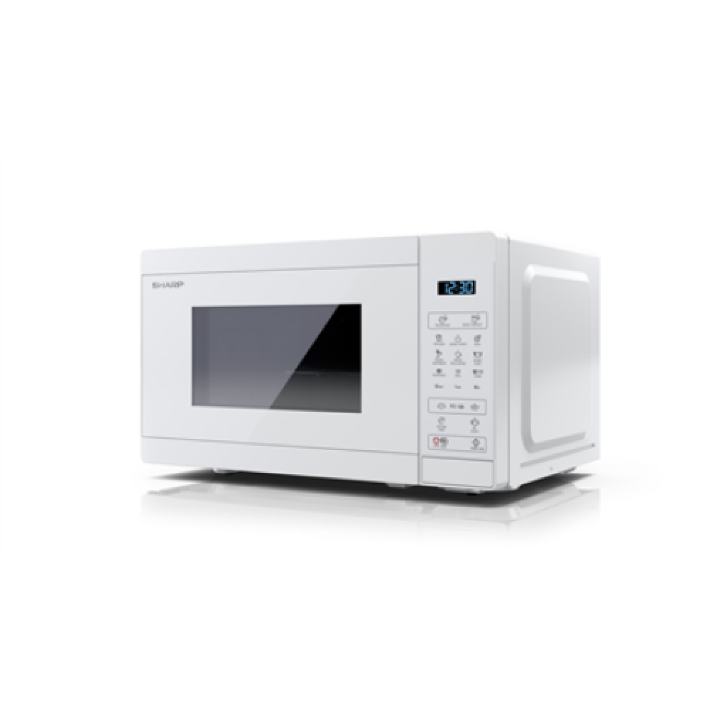 Sharp Microwave Oven with Grill YC-MG02E-C Free standing, 800 W, Grill, White