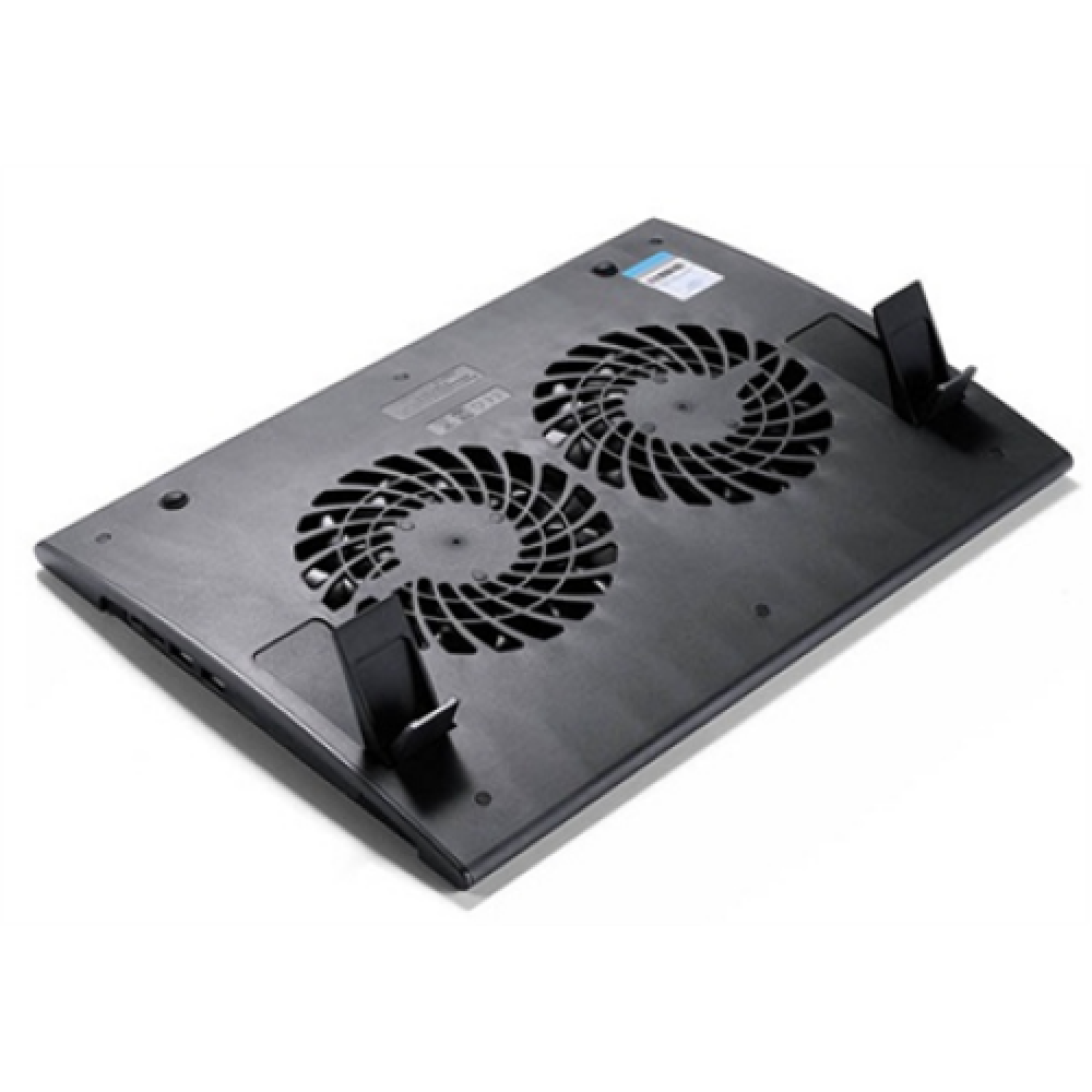 Deepcool , Laptop cooler Wind Pal FS , slim, portabel , highe performance, two 140mm fans, 2 xUSB Hub, up tp 17 , 382x262x46mm mm , 922g g