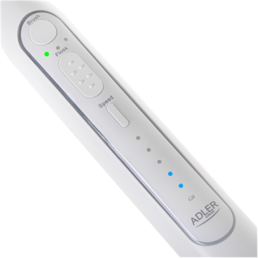 Adler , 2-in-1 Water Flossing Sonic Brush , AD 2180w , Rechargeable , For adults , Number of brush heads included 2 , Number of teeth brushing modes 1 , White