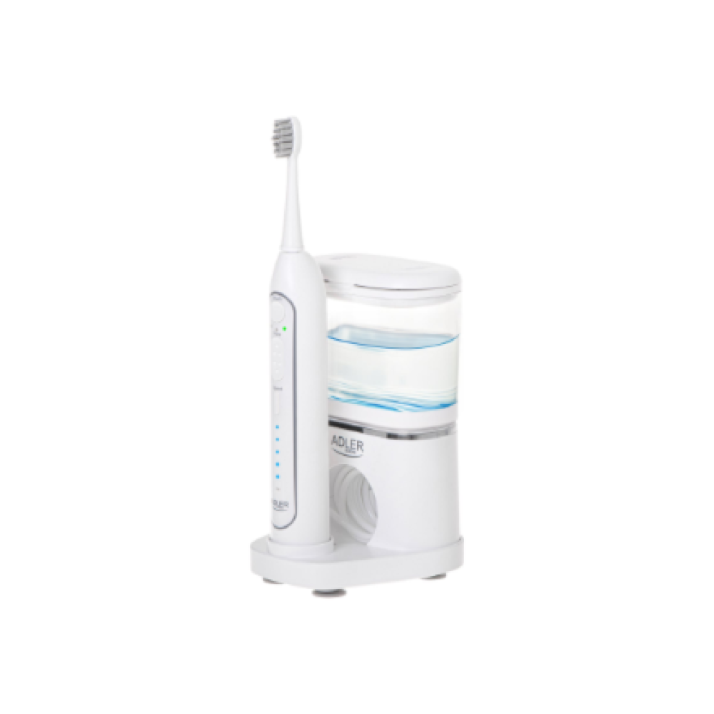 Adler , 2-in-1 Water Flossing Sonic Brush , AD 2180w , Rechargeable , For adults , Number of brush heads included 2 , Number of teeth brushing modes 1 , White