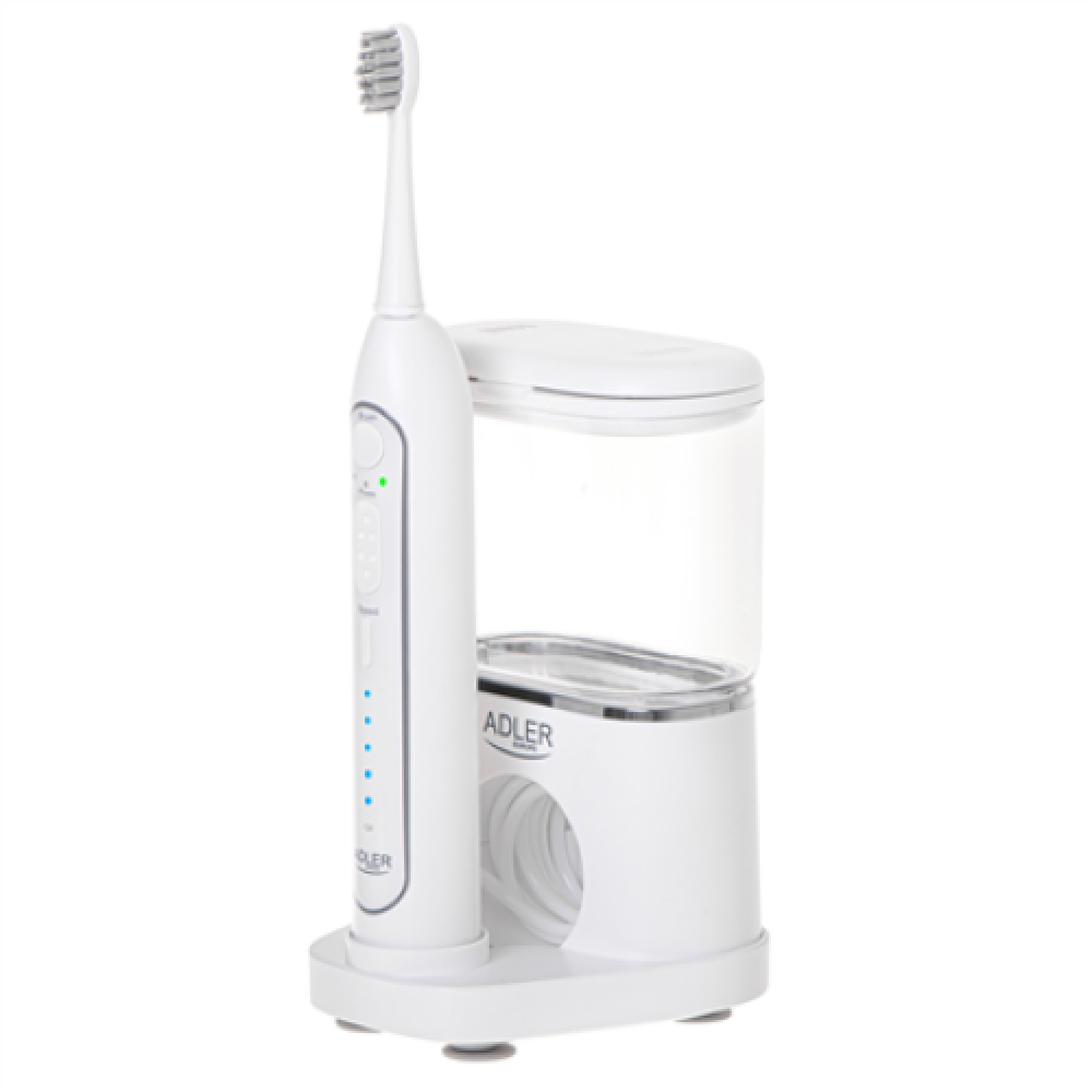 Adler , 2-in-1 Water Flossing Sonic Brush , AD 2180w , Rechargeable , For adults , Number of brush heads included 2 , Number of teeth brushing modes 1 , White