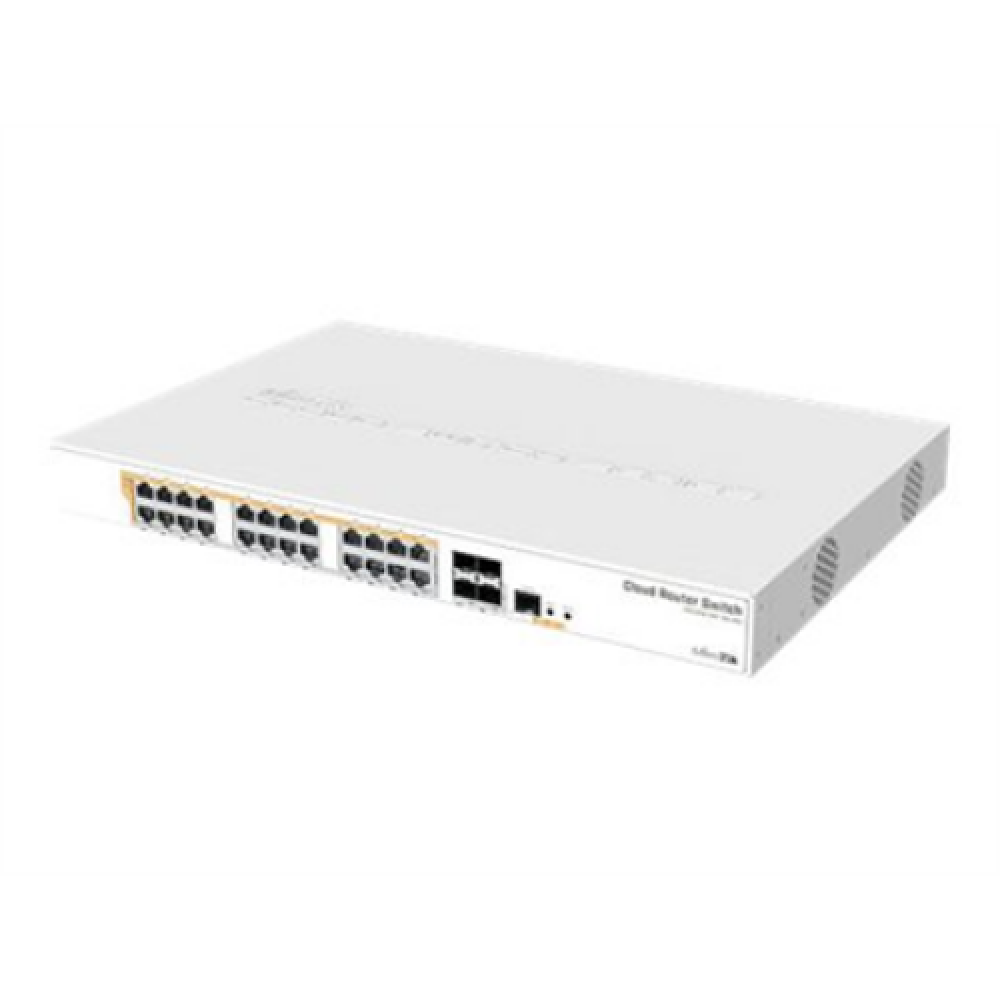 MikroTik , CRS328-24P-4S+RM Gigabit Ethernet POE/POE+ router/switch , Managed L3 , Rackmountable , Gigabit Ethernet (copper) ports quantity 24x 1GbE , SFP+ ports quantity 4x SFP+ , PoE/Poe+ ports quantity 24 , Power supply type Single , 12 month(s)