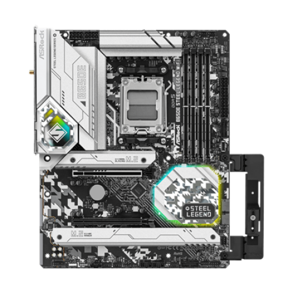 ASRock , B650E Steel Legend WiFi , Processor family AMD , Processor socket AM5 , DDR5 DIMM , Memory slots 4 , Supported hard disk drive interfaces SATA3, M.2 , Number of SATA connectors 2 , Chipset AMD B650 , ATX
