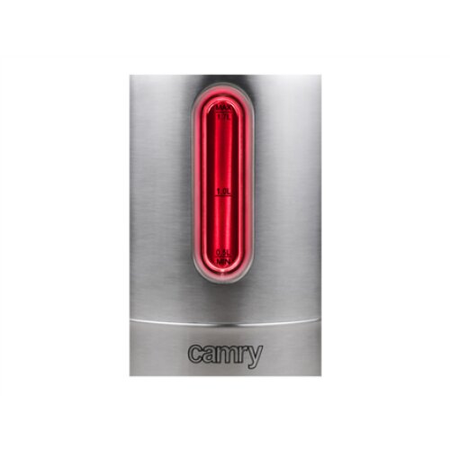 Camry , Kettle , CR 1253 , With electronic control , 2200 W , 1.7 L , Stainless steel , 360° rotational base , Stainless steel