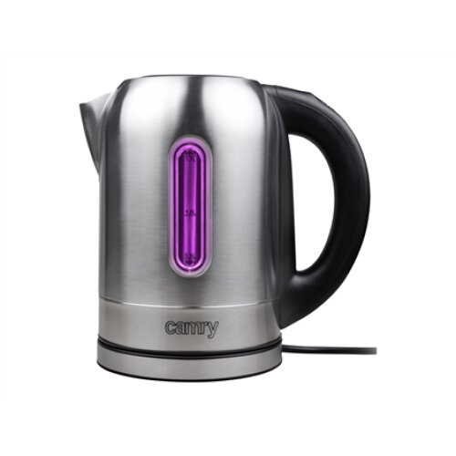 Camry , Kettle , CR 1253 , With electronic control , 2200 W , 1.7 L , Stainless steel , 360° rotational base , Stainless steel