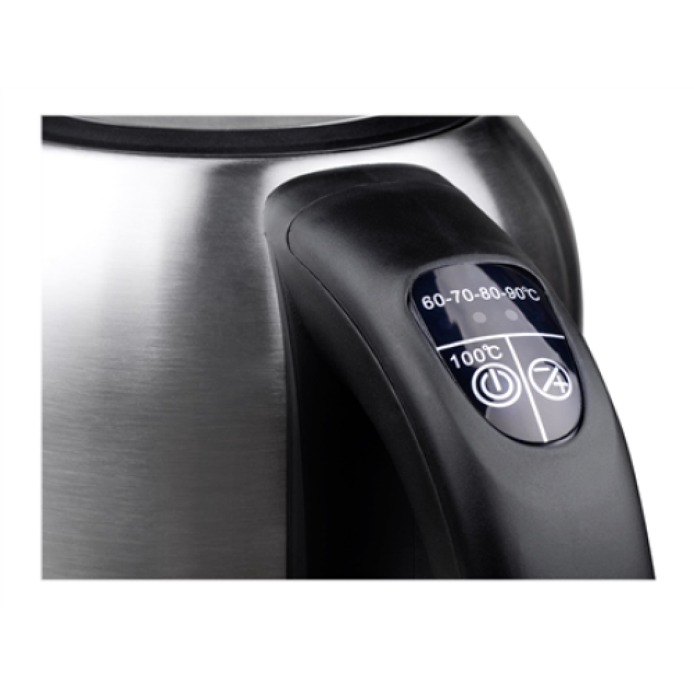 Camry , Kettle , CR 1253 , With electronic control , 2200 W , 1.7 L , Stainless steel , 360° rotational base , Stainless steel