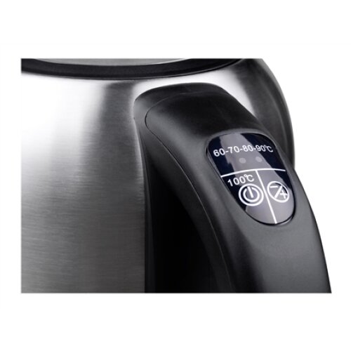 Camry , Kettle , CR 1253 , With electronic control , 2200 W , 1.7 L , Stainless steel , 360° rotational base , Stainless steel