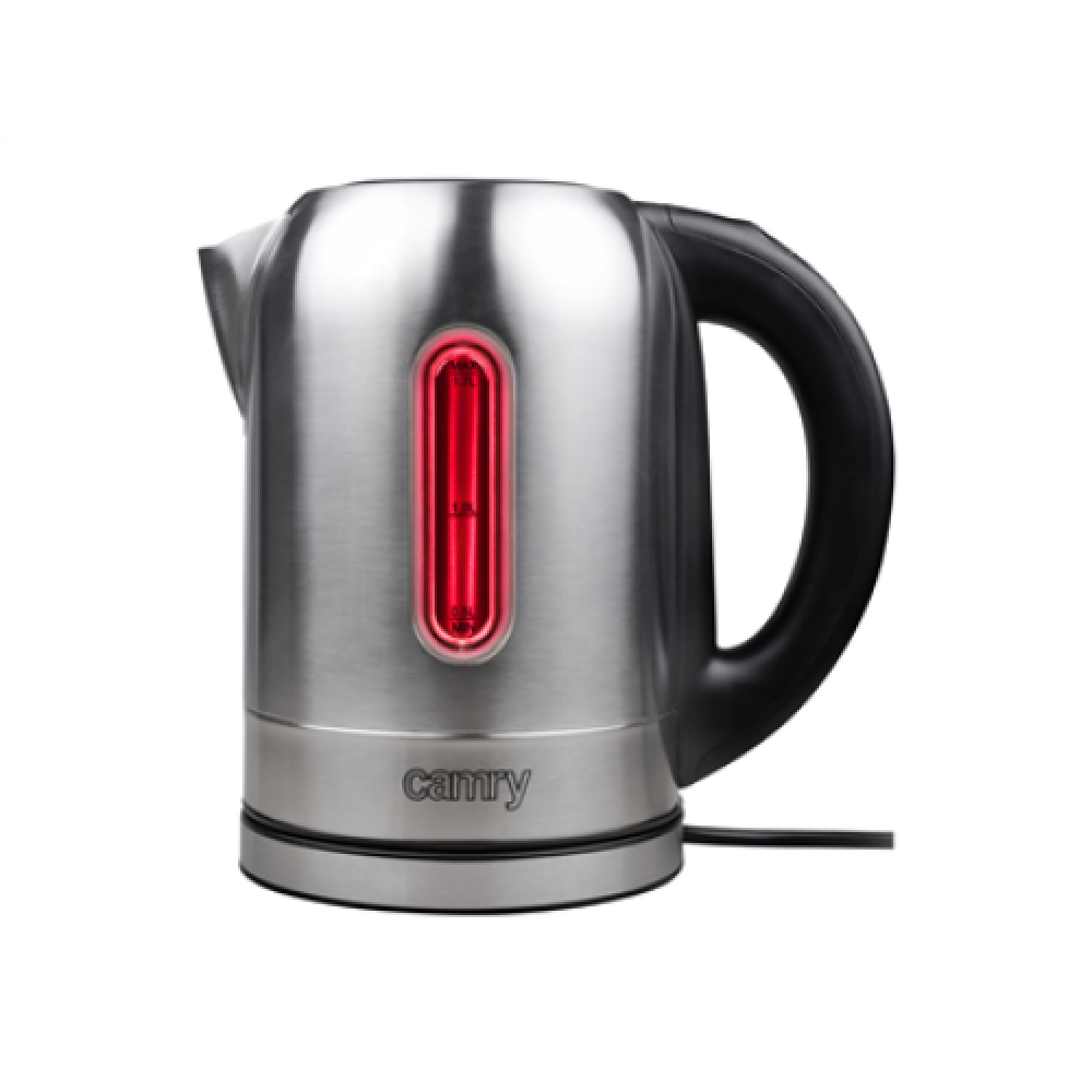 Camry , Kettle , CR 1253 , With electronic control , 2200 W , 1.7 L , Stainless steel , 360° rotational base , Stainless steel