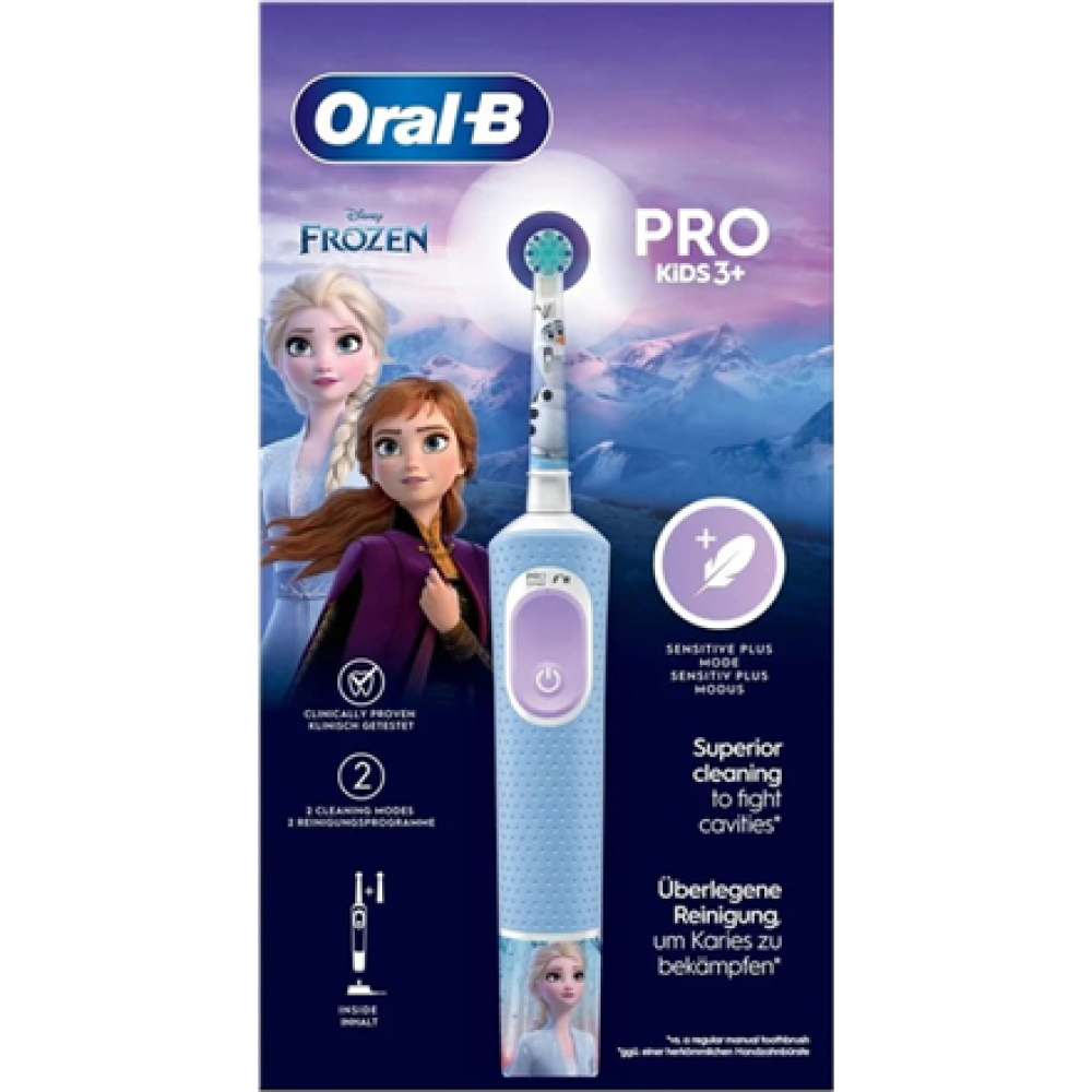 Oral-B Electric Toothbrush , Vitality Pro Frozen , Rechargeable , For children , Number of brush heads included 1 , Number of teeth brushing modes 2