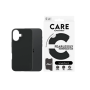 CARE Fashionable Case , Back cover , Apple , iPhone 16 , Recycled plastic , Black