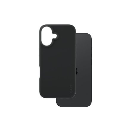CARE Fashionable Case , Back cover , Apple , iPhone 16 , Recycled plastic , Black