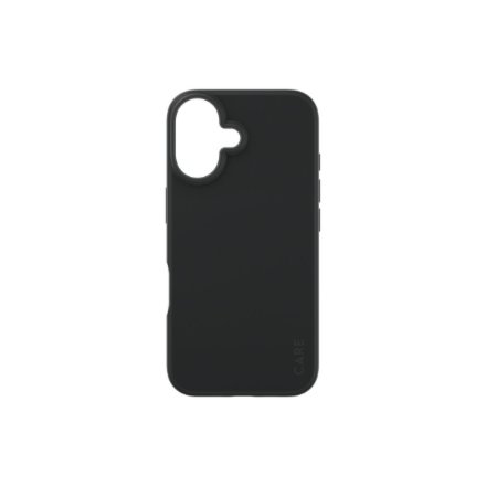 CARE Fashionable Case , Back cover , Apple , iPhone 16 , Recycled plastic , Black