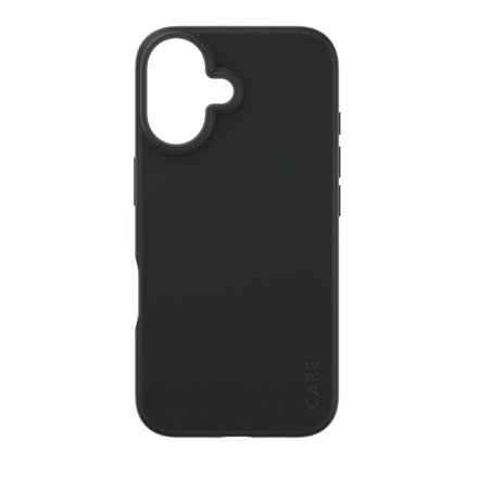 CARE Fashionable Case , Back cover , Apple , iPhone 16 , Recycled plastic , Black