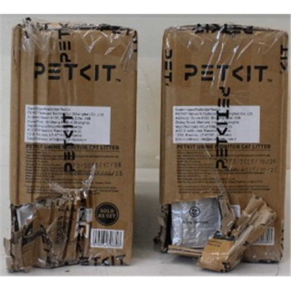 SALE OUT. , PETKIT Urine Monitor Cat Litter, 4 bags , DAMAGED PACKAGING, MISSING 1 BAG