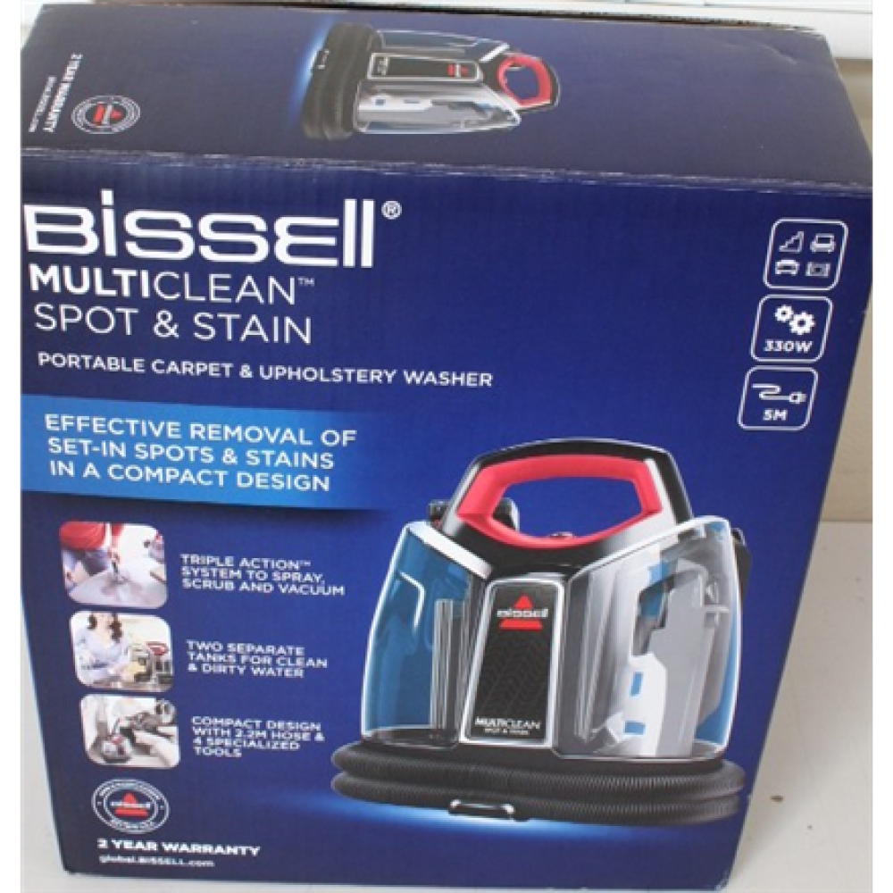 SALE OUT. Bissell , MultiClean Spot & Stain SpotCleaner Vacuum Cleaner , 4720M , Handheld , 330 W , Black/Red , Warranty 24 month(s) , DAMAGED PACKAGING