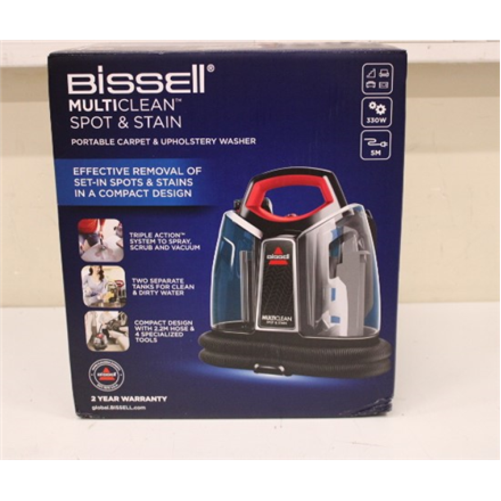 SALE OUT. Bissell MultiClean Spot & Stain SpotCleaner Vacuum Cleaner , Bissell , MultiClean Spot & Stain SpotCleaner Vacuum Cleaner , 4720M , Handheld , 330 W , Black/Red , Warranty 24 month(s) , DAMAGED PACKAGING, MARK ON WATER TANK
