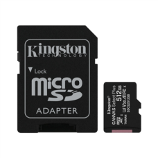 Kingston , Canvas Select Plus , 512 GB , Micro SD , Flash memory class 10 , SD adapter