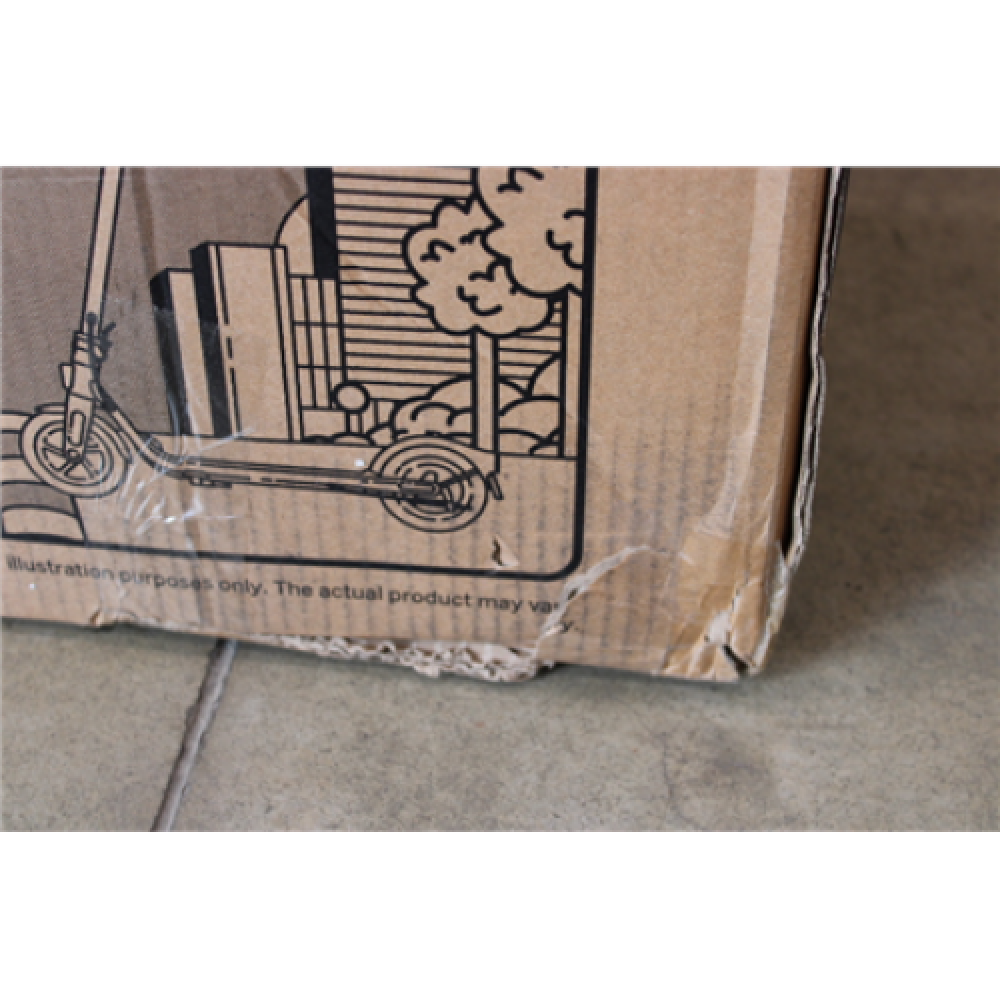 SALE OUT. Ninebot by Segway eKickscooter D28E, Black/Red, DAMAGED PACKAGING, USED, REFURBISHED, MINOR SCRATCHES ON STEERING WHEEL SCREEN AND STEERING WHEEL, ON REAR WHEEL PROTECTION. Segway Ninebot eKickscooter D28E Up to 25 km/h Black/Red