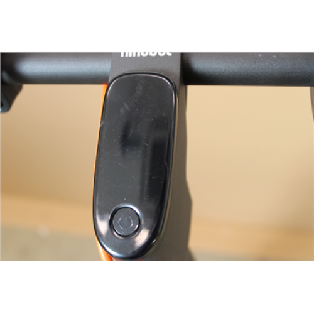 SALE OUT. Ninebot by Segway eKickscooter D28E, Black/Red, DAMAGED PACKAGING, USED, REFURBISHED, MINOR SCRATCHES ON STEERING WHEEL SCREEN AND STEERING WHEEL, ON REAR WHEEL PROTECTION. Segway Ninebot eKickscooter D28E Up to 25 km/h Black/Red