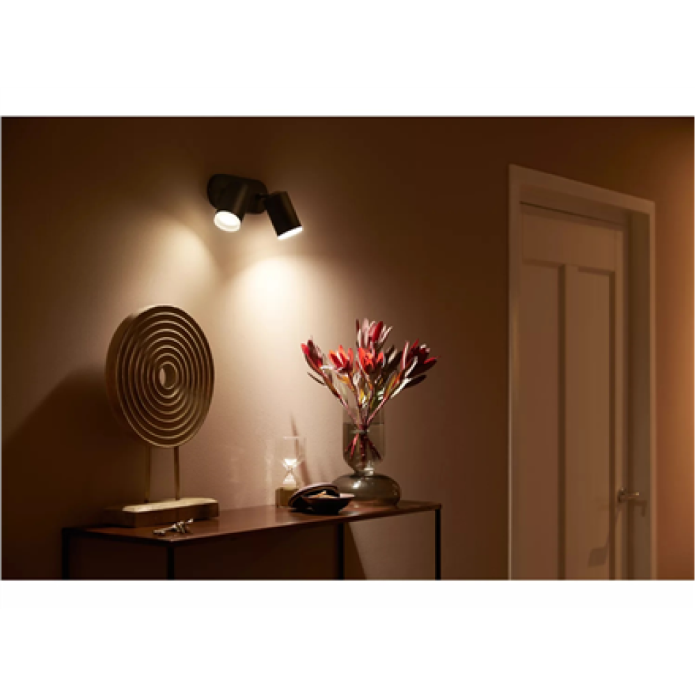 Philips Hue WCA Fugato Spotlight , GU10 , 2x5.7 W , 2000-6500 Hue White Colour Ambiance