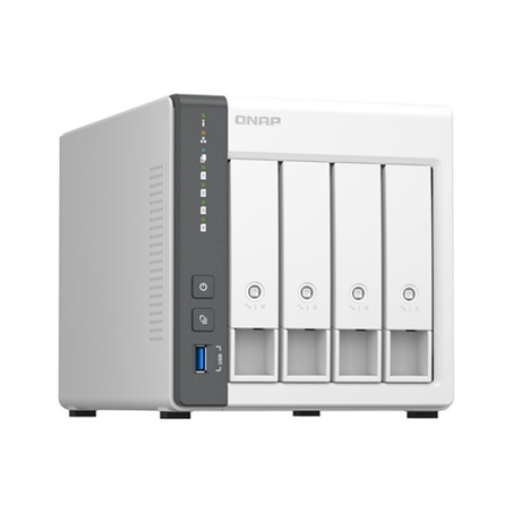 QNAP , 4 Bay ARM , TS-433-4G , Cortex-A55 , ARM 4-core , Processor frequency 2.0 GHz , 4 GB , On board (non-expandable)