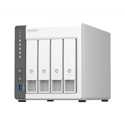 QNAP , 4 Bay ARM , TS-433-4G , Cortex-A55 , ARM 4-core , Processor frequency 2.0 GHz , 4 GB , On board (non-expandable)