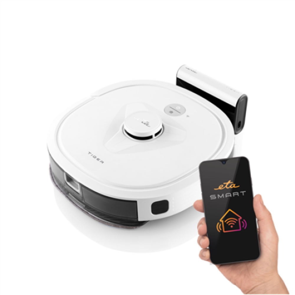 ETA , Robot Vacuum Cleaner , Tiger ETA424290000 , Wet&Dry , Operating time (max) 160 min , Li-ion , 3350 mAh , White
