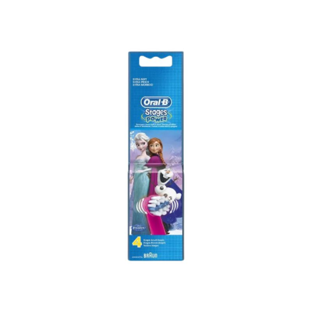 Oral-B , Toothbrush Heads , EB 10-4 Kids Frozen , Heads , For kids , Number of brush heads included 4