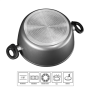 Stoneline Cooking Pot Set of 4 14461 2+2.5 L 18/20 cm Aluminium Anthracite Dishwasher proof Lid included