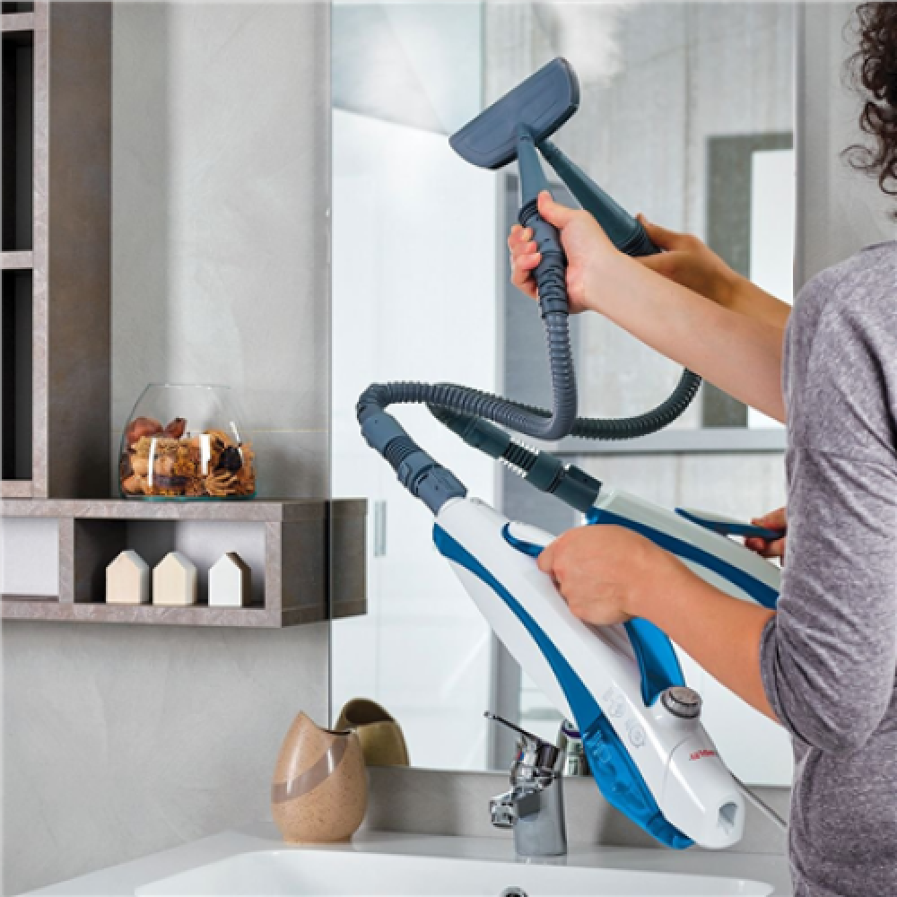 Polti , Steam mop , PTEU0296 Vaporetto SV460 Double , Power 1500 W , Steam pressure Not Applicable bar , Water tank capacity 0.3 L , White/Blue