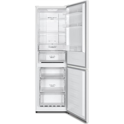 Gorenje N619EAW4 , Energy efficiency class E , Free standing , Combi , Height 186 cm , No Frost system , Fridge net capacity 207 L , Freezer net capacity 97 L , Display , 39 dB , White