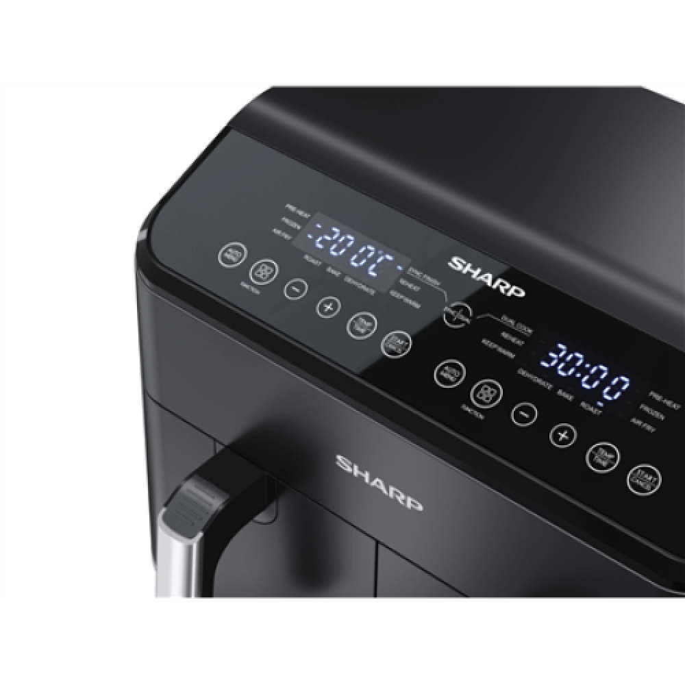 Sharp , Air Fryer , AF-GD82AE-B , Power 1800 W , Capacity 8 L , Black