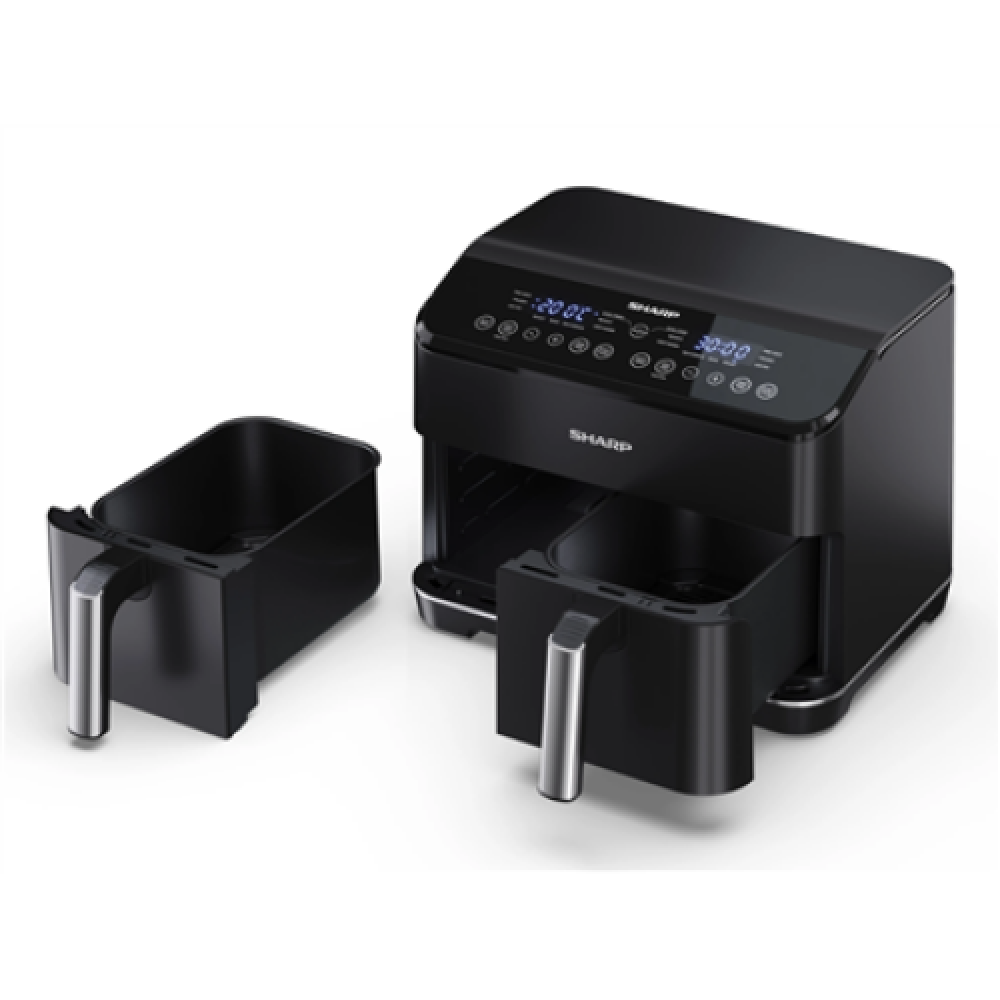 Sharp , Air Fryer , AF-GD82AE-B , Power 1800 W , Capacity 8 L , Black