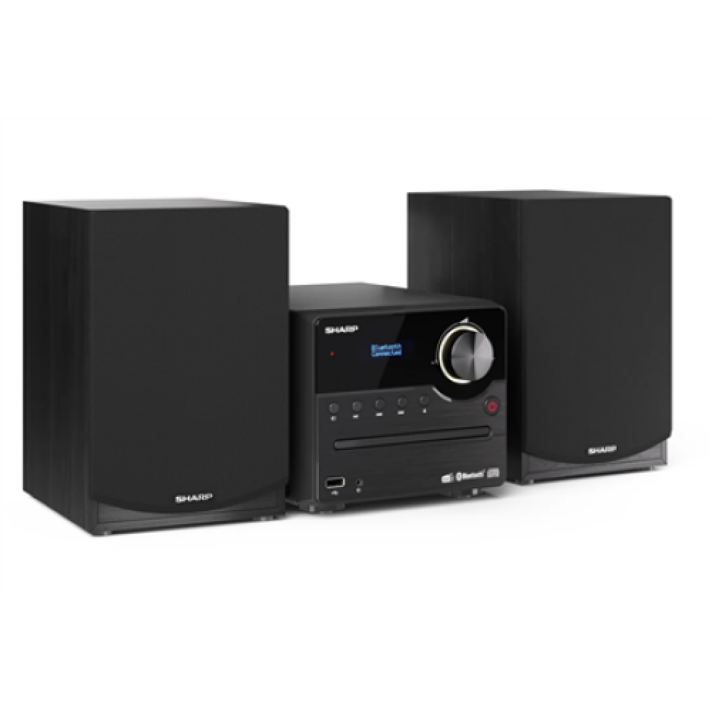 Sharp XL-B517D(BK) Hi-Fi Micro System, CD/FM/USB/Bluetooth v5.0, Aux-in, 45W, Black , Sharp , Hi-Fi Micro System , XL-B517D(BK) , Black , USB port , AUX in , Bluetooth , CD player , FM radio , Wireless connection