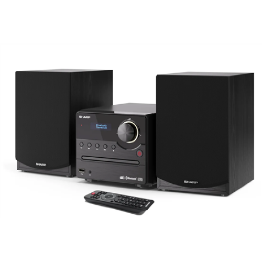 Sharp XL-B517D(BK) Hi-Fi Micro System, CD/FM/USB/Bluetooth v5.0, Aux-in, 45W, Black , Sharp , Hi-Fi Micro System , XL-B517D(BK) , Black , USB port , AUX in , Bluetooth , CD player , FM radio , Wireless connection