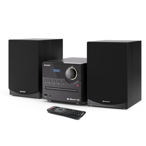 Sharp XL-B517D(BK) Hi-Fi Micro System, CD/FM/USB/Bluetooth v5.0, Aux-in, 45W, Black , Sharp , Hi-Fi Micro System , XL-B517D(BK) , Black , USB port , AUX in , Bluetooth , CD player , FM radio , Wireless connection