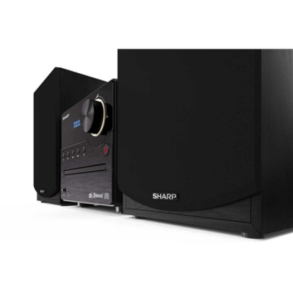 Sharp XL-B517D(BK) Hi-Fi Micro System, CD/FM/USB/Bluetooth v5.0, Aux-in, 45W, Black , Sharp , Hi-Fi Micro System , XL-B517D(BK) , Black , USB port , AUX in , Bluetooth , CD player , FM radio , Wireless connection