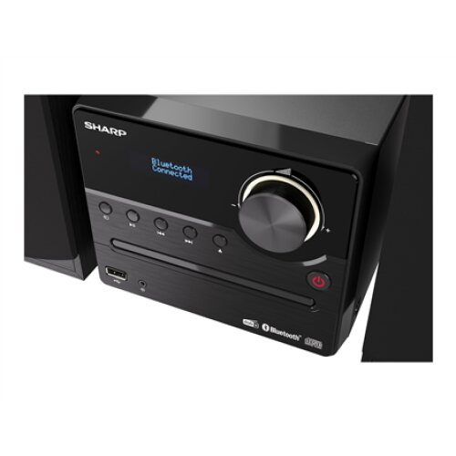 Sharp XL-B517D(BK) Hi-Fi Micro System, CD/FM/USB/Bluetooth v5.0, Aux-in, 45W, Black , Sharp , Hi-Fi Micro System , XL-B517D(BK) , Black , USB port , AUX in , Bluetooth , CD player , FM radio , Wireless connection