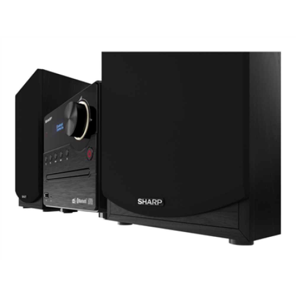 Sharp XL-B517D(BK) Hi-Fi Micro System, CD/FM/USB/Bluetooth v5.0, Aux-in, 45W, Black , Sharp , Hi-Fi Micro System , XL-B517D(BK) , Black , USB port , AUX in , Bluetooth , CD player , FM radio , Wireless connection
