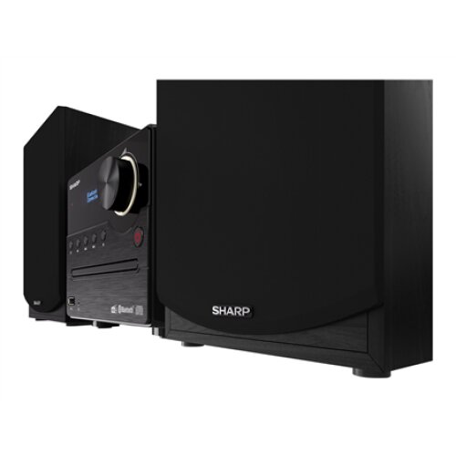 Sharp XL-B517D(BK) Hi-Fi Micro System, CD/FM/USB/Bluetooth v5.0, Aux-in, 45W, Black , Sharp , Hi-Fi Micro System , XL-B517D(BK) , Black , USB port , AUX in , Bluetooth , CD player , FM radio , Wireless connection