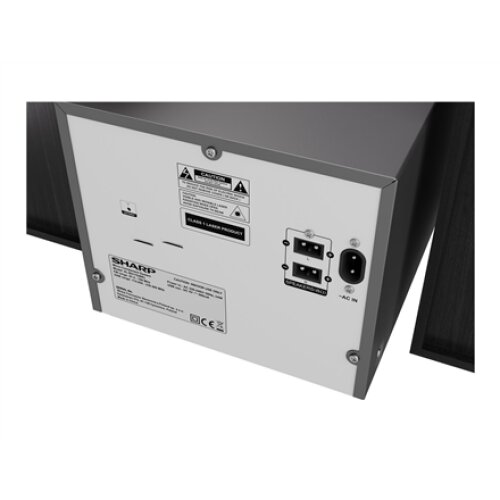 Sharp XL-B517D(BK) Hi-Fi Micro System, CD/FM/USB/Bluetooth v5.0, Aux-in, 45W, Black , Sharp , Hi-Fi Micro System , XL-B517D(BK) , Black , USB port , AUX in , Bluetooth , CD player , FM radio , Wireless connection