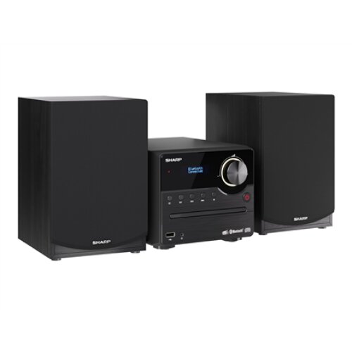 Sharp XL-B517D(BK) Hi-Fi Micro System, CD/FM/USB/Bluetooth v5.0, Aux-in, 45W, Black , Sharp , Hi-Fi Micro System , XL-B517D(BK) , Black , USB port , AUX in , Bluetooth , CD player , FM radio , Wireless connection
